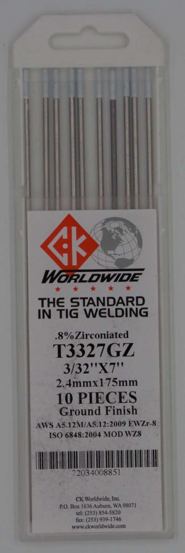 ELEKTRODA WOLFRAMOWA BIAŁA WZ8 CK WORLDWIDE