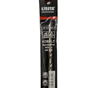 Wiertło inox FESTA Professional 7,2 mm HSS-Co spiralne, kobalt